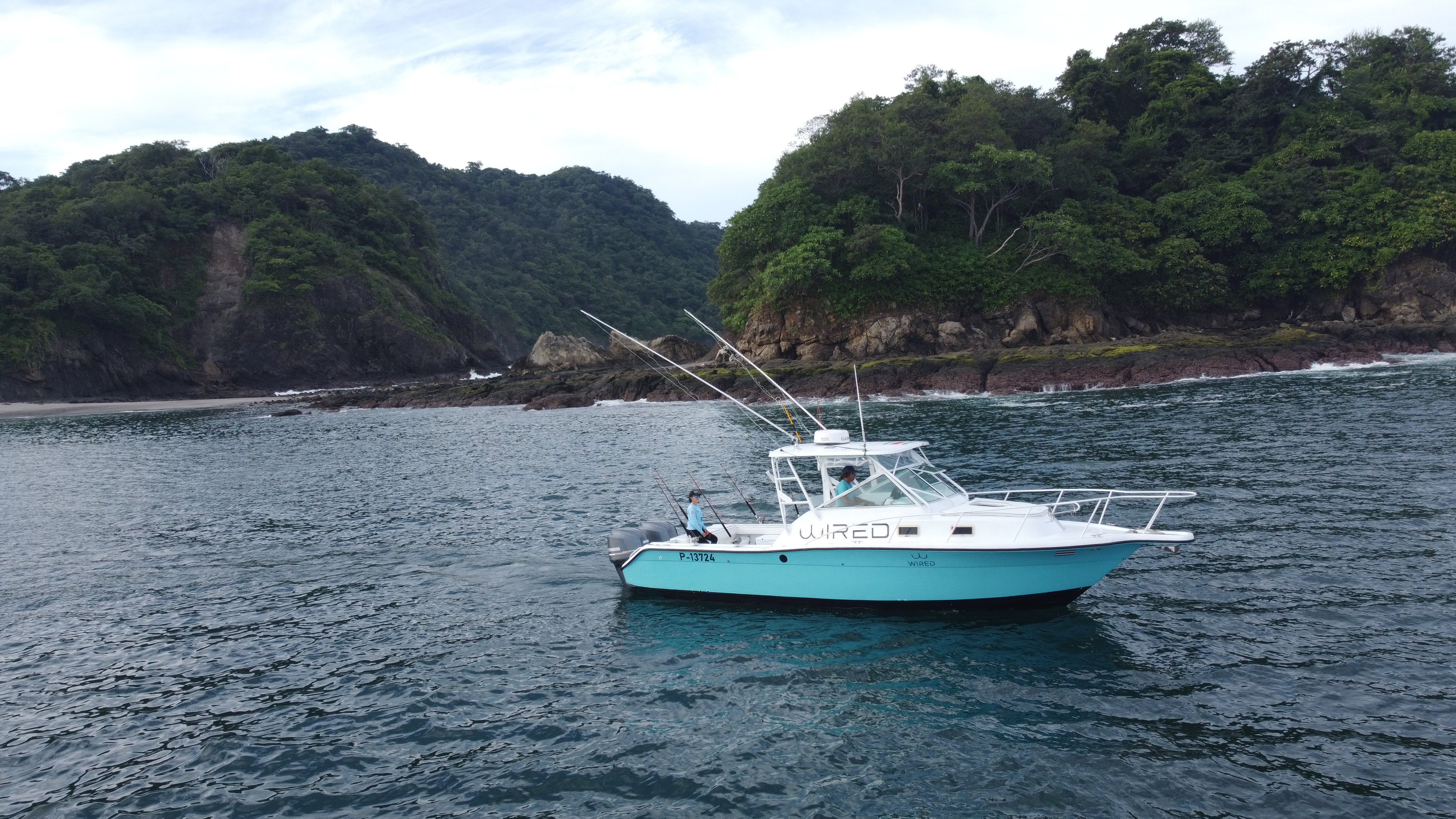 WIRED sportfishing boat